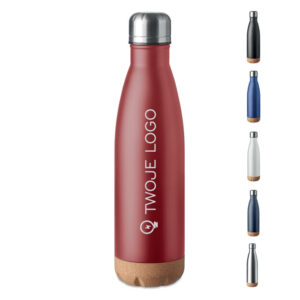 Dwuścienna butelka 500 ml – ASPEN CORK z logo
