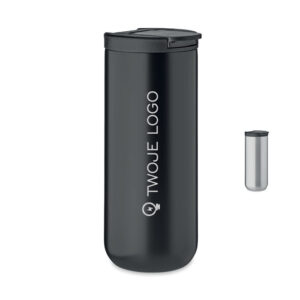 Dwuścienny kubek 330ml – REDU z logo