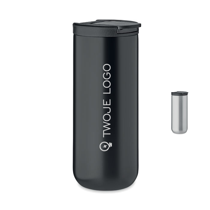 Dwuścienny kubek 330ml – REDU z logo