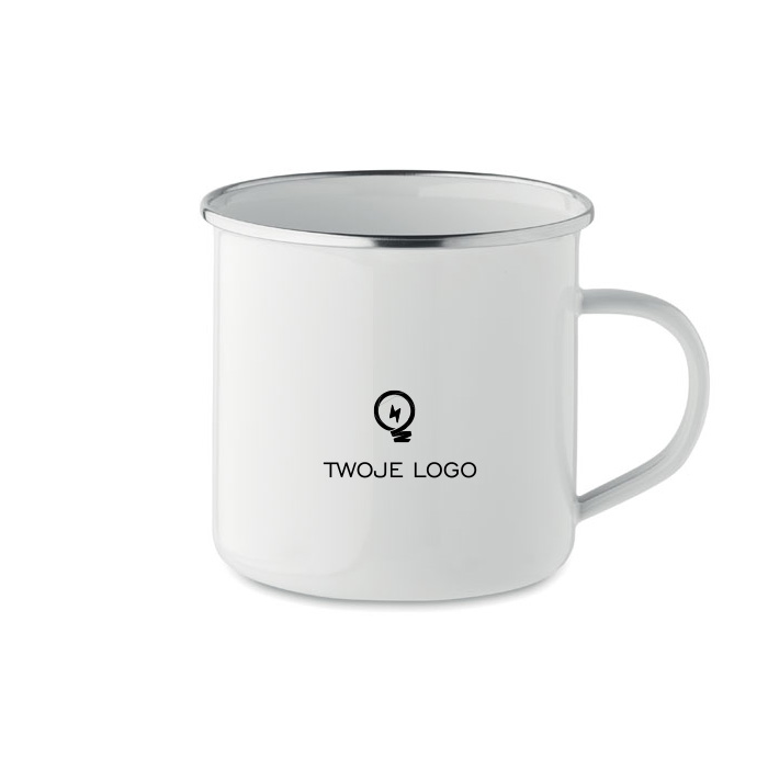Emaliowany kubek sublimacyjny – PLATEADO L z logo