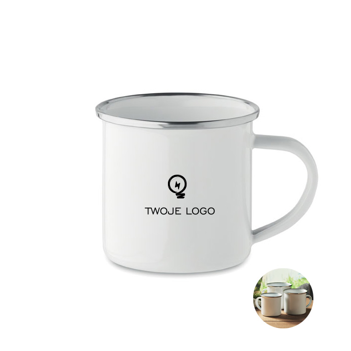 Emaliowany kubek sublimacyjny – PLATEADO S z logo