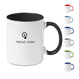 Kolorowy kubek przystosowany d – SUBLIMCOLY z logo