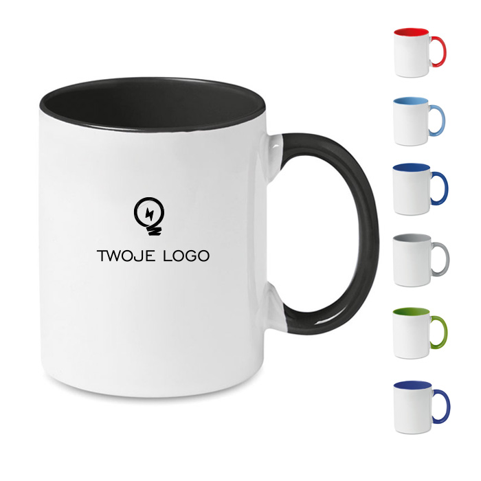 Kolorowy kubek przystosowany d – SUBLIMCOLY z logo