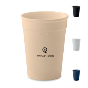 Kubek PP z recyklingu 300 ml – AWAYCUP z logo