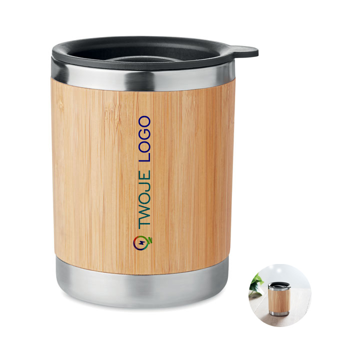 Kubek bambusowy 250 ml – LOKKA z logo