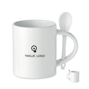 Kubek ceramiczny 300 ml – SUBLIM SPOON z logo