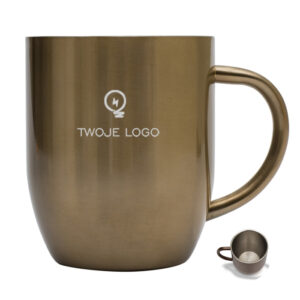 Kubek stalowy Dusk 350 ml z logo