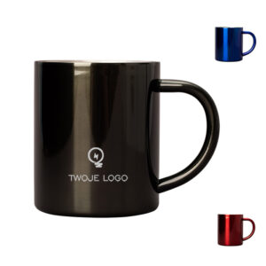 Kubek stalowy Night Goody 350 ml z logo