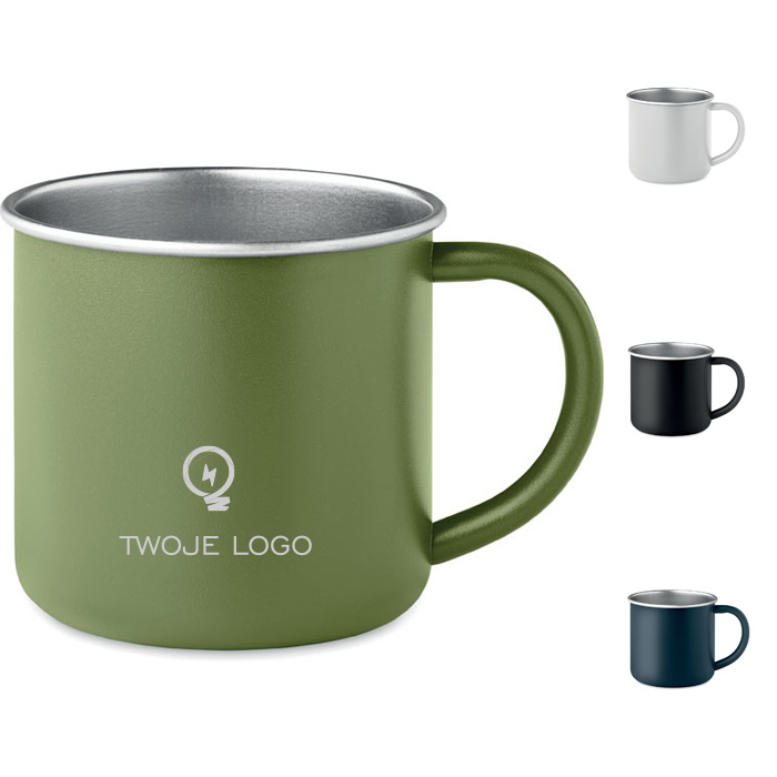 Kubek ze stali nierdzewnej – CARIBU z logo