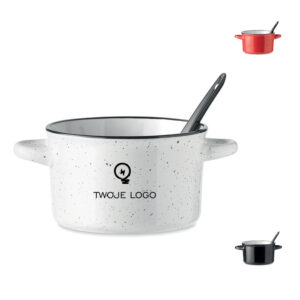 Miska vintage ceramika 550 ml – PIGA BOWL z logo