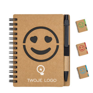 Notes Smile z logo, Notes Smile z nadrukiem