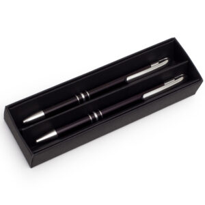 Zestaw piśmienniczy Campinas, czarny