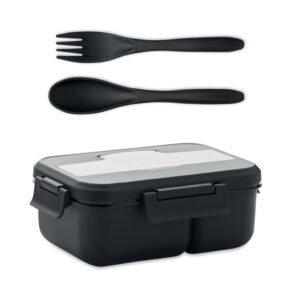 Lunch box ze sztućcami z PP - MAKAN