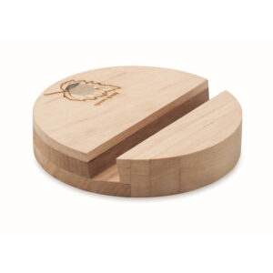 Stojak na telefon brzozowy - GROW ROUND STAND
