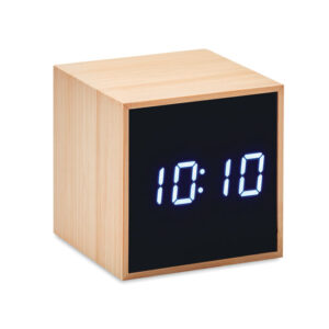 Bambusowy budzik LED - MARA CLOCK