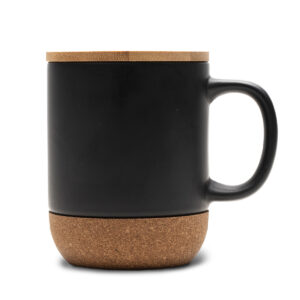 Kubek ceramiczny z bambusową przykrywką Giulia 400 ml