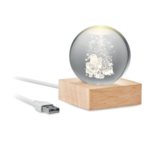 SANTA LIGHT - Świąteczna owa kula LED