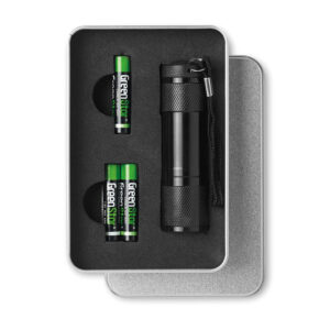 LED PLUS - Metalowa latarka z 9 LED