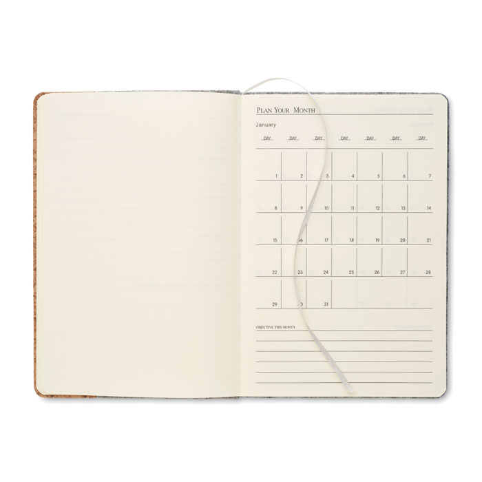 CORKBOOK - Notatnik korkowy A5 RPET - obrazek 6