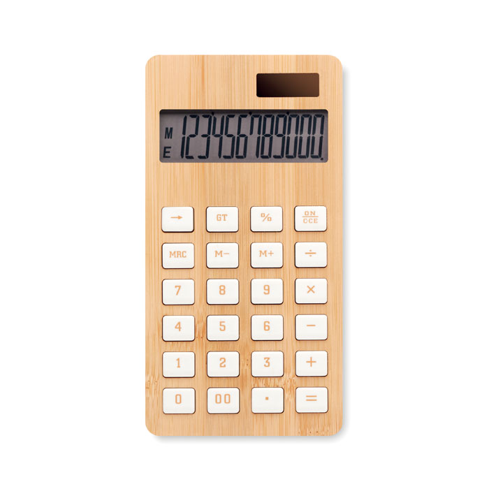CALCUBIM - 12-cyfrowy kalkulator, bambus