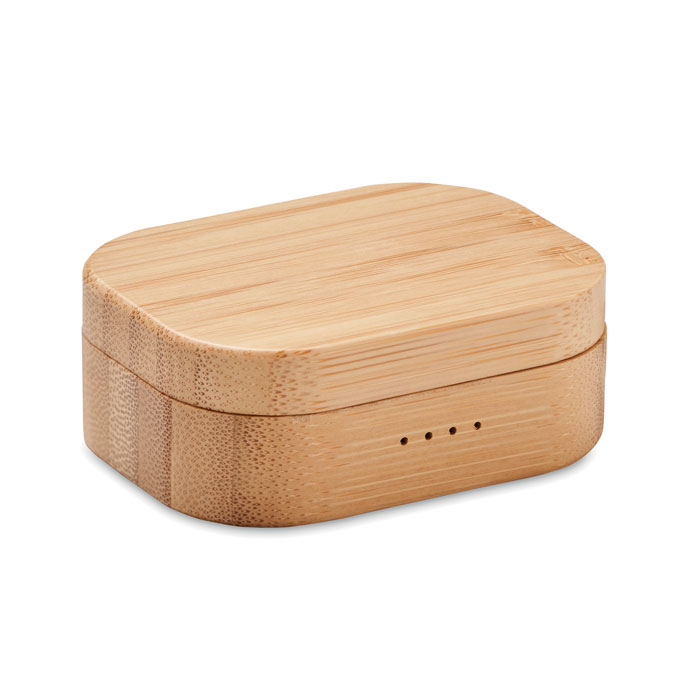 JAZZ BAMBOO - Słuchawki TWS w etui z bambusa - obrazek 3