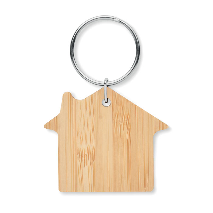 HOUSEBOO - Bambusowy brelok dom - obrazek 2