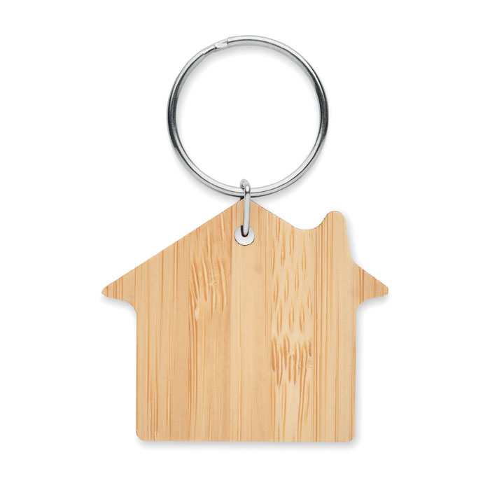 HOUSEBOO - Bambusowy brelok dom - obrazek 3