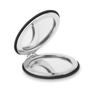 GLOW ROUND - Okrągłe lusterko z PU