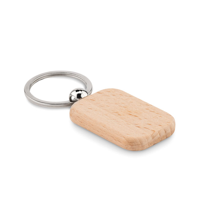 POTY WOOD - Prostokątny drewniany brelok - obrazek 2