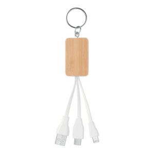 CLAUER - Bambusowy kabel 3 w 1